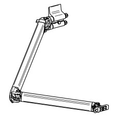Шарнірна рукоятка 2,25 м Права, 4 - 4,5 м, анодована, Thule Omnistor 4900 FR B-602232