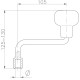Кривошипна ручка для коліс FR 115/200