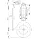 Жокейські колеса серії ST сталь 115/023