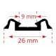 Frieze/Middle Rail FR 210/020