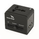 Універсальний дорожній штекер з USB FR 321/128