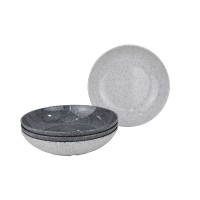 Тарілка супова меламінова Classic Line Granite 4 шт. набір