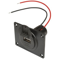 Вбудований USB-розєм живлення з монтажною пластиною і кришкою 12 - 24 В