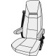 Захисний чохол для сидіння Aguti Roadliner Velours, 2 шт