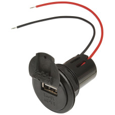 Вбудований USB-розєм живлення з різьбовою втулкою і кришкою 12 - 24 В