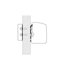 Перехідник для настінного тента Omnistor 3200 Flat Wall