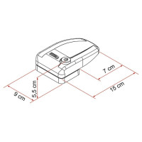 Захисний блок Safe Door Frame, 3 штуки з однаковими ключами, білий