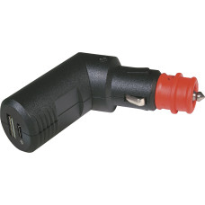 Подвійний кутовий USB - зарядний штекер C/A EV 12 В / 5 В