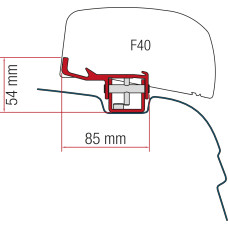 Перехідник для тента F40 Van