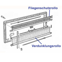 Fliegenschutzrollo für S4-Fenster - марля S4, 350x500 білий