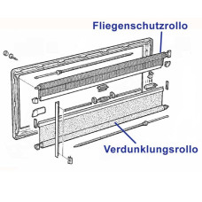 Fliegenschutzrollo für S4-Fenster - марля S4, 350x500 білий