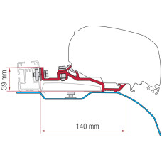  Комплект адаптерів Fiamma Smart Clamp Ducato F80s