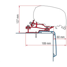 Markisen-Adapter F80 для Rapido C Line - F80 Ad.Rapido C Line 340