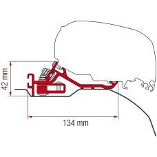  Fiamma Kit Adapter F65/F85 Ducato 2006 LHD+RHD Low Profile
