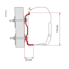 Markisen-Adapter Hymer ab 2016 F45 300cm - F.Adap.F45/F70 Hymer
