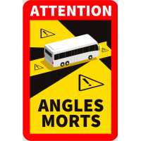  Warnschild "Angles Morts" Тотер Вінкель магнетичний