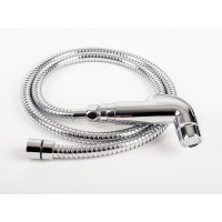 Duschset CHROM mit 1,5m Schlauch + Wandhalterung, 1/2"