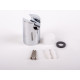 Duschset CHROM mit 1,5m Schlauch + Wandhalterung, 1/2"