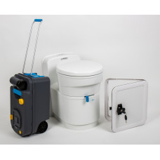  Набір Cassettentoilette (17,2l Volumen) + Servicetür, weiß, elektr.