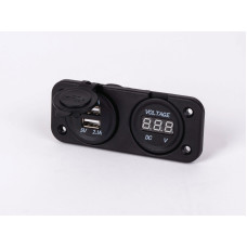 Вольтметр з 2x USB-Anschluss