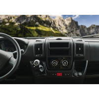  Підставка для індукційної зарядки з USB та розємом/AUX для Fiat Ducato, Peug