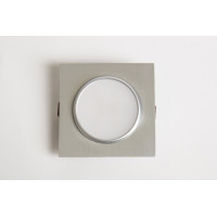 12V LED-Einbauspot, quadratisch, алюмінієвий gebürstet