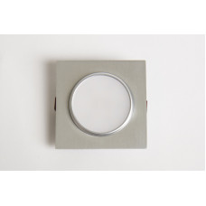 12V LED-Einbauspot, quadratisch, алюмінієвий gebürstet