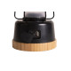 Campingleuchte LIGHTHOUSE, dimmbar, Bambus+Edelstahl, Lithium-Akku