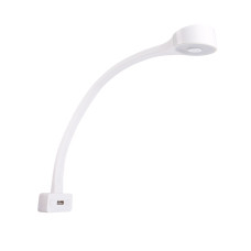  LED-Schwanenhalsleuchte weiß, silikon ummantelt, USB-Anschluss