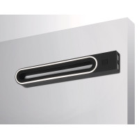 LED Wandleuchte G/USB 12V/3W mit Schalter + 2xUSB, колір: schwarz