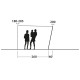 Sonnensegel TOURING SHELTER B320xT260xB200см Anbauhöhe 180-205см