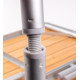 Klappbarer Campingtisch mit Tischplatte aus Bambus -