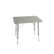 Campingtisch OLE 80x60 mit Stahlgestell,höhenverstellbar, MDF-Platte