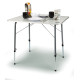Campingtisch OLE 80x60 mit Stahlgestell,höhenverstellbar, MDF-Platte