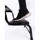 Doppeltrittstufe Stahl, Schwarz pulverbesch. Höhe 38 см, 150 кг belastbar