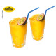 Saftglas 2er Set 400ml, Tritan (BPA frei), H12,4 Ø7,8cm, Facettenglas