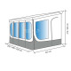  Тент INSTANT ROOF 350х225х210/245см .