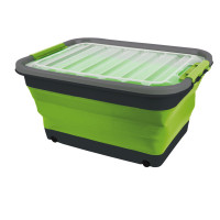 Aufbewahrungsbox 30l faltbar mit Deckel u.Rollen - Складний ящик 65л, складний