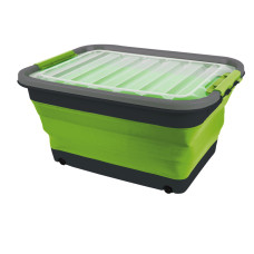 Aufbewahrungsbox 30l faltbar mit Deckel u.Rollen - Складний ящик 65л, складний