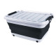 Aufbewahrungsbox 30l faltbar mit Deckel u.Rollen - Складний ящик 65л, складний