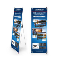 Carbest X-Banner - Мотив: телевізор, німецький, Розмір: 60x180см