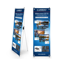 Carbest X-Banner - Мотив: телевізор, німецький, Розмір: 60x180см