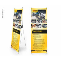 X-Banner - Мотив: Reimo Campingbox L, німецький, Розмір: 60x180 см