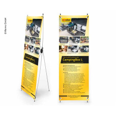 X-Banner - Мотив: Reimo Campingbox L, німецький, Розмір: 60x180 см