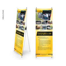 X-Banner - Мотив: Reimo Campingbox L-CM, англійська мова, Розмір: 60x180 см