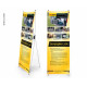 X-Banner - Мотив: Reimo Campingbox L-CM, англійська мова, Розмір: 60x180 см