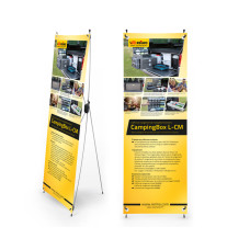 X-Banner - Мотив: Reimo Campingbox L-CM, французький, Розмір: 60x180 см