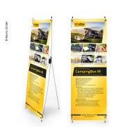  X-Banner - Мотив: Reimo Campingbox M, іспанська, Розмір: 60x180 см