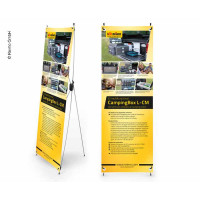  X-Banner - Мотив: Reimo Campingbox L-CM, іспанська, Розмір: 60x180 см