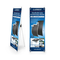  Carbest X-Banner - мотив: сонячна панель, німецька, розмір: 60x180 см